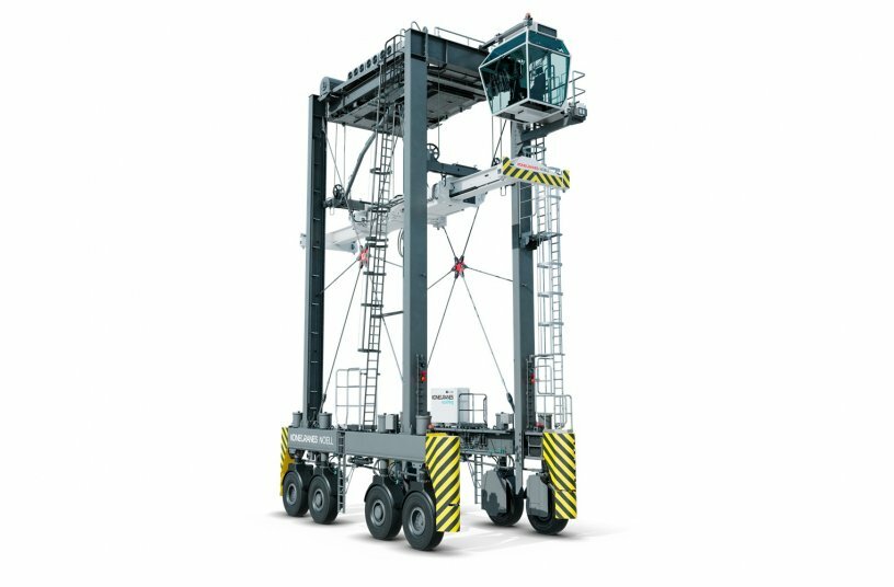 Redesigned Konecranes Noell Straddle Carrier<br>IMAGE SOURCE: Konecranes