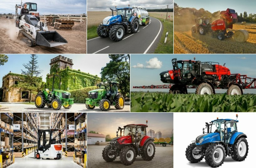 Produktneuheiten im November: Teil 1 (Bobcat Gabelstapler, CASE IH Rundballenpressen, John Deere Traktoren und mehr)<br>BILDQUELLE: Doosan Bobcat EMEA, Case IH, John Deere Walldorf GmbH & Co. KG, New Holland Agriculture
