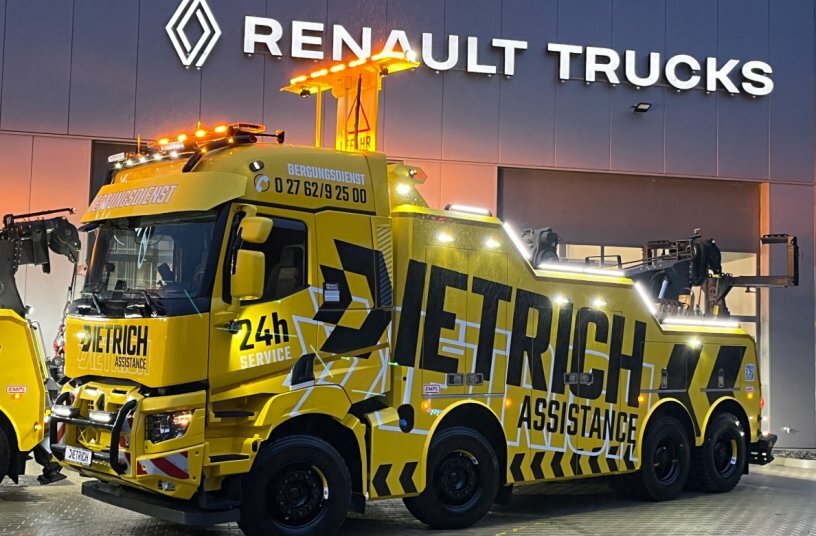 Innovation am Straßenrand: Renault Trucks K setzt Maßstäbe im Abschlepp- und Bergungsbereich<br>BILDQUELLE: Renault Trucks Deutschland