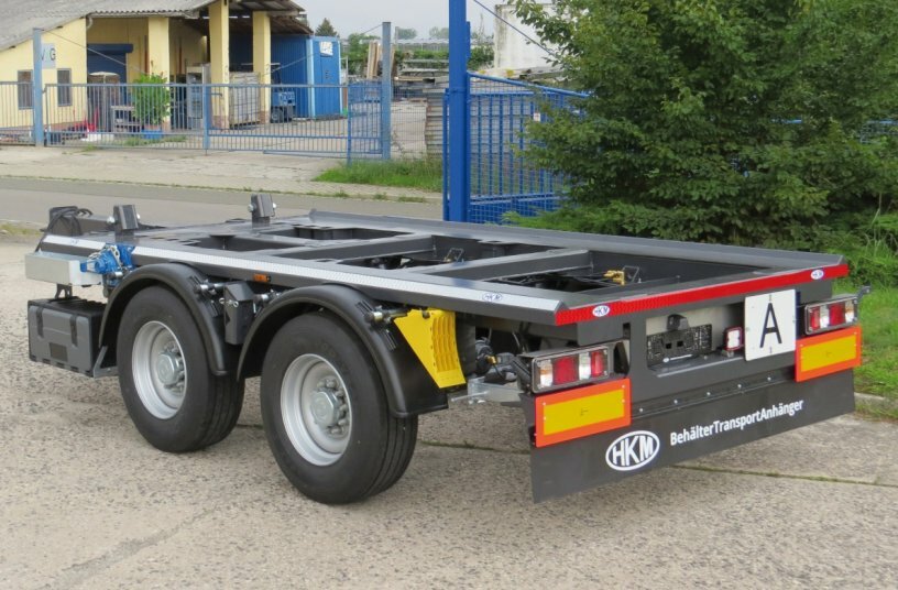 A14 Tandemanhänger für Absetzbehälter<br>BILDQUELLE: HKM Anhängerbau Altenburg GmbH