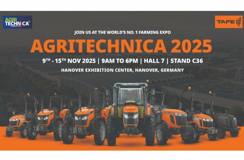 TAFE Tractors bringt 65 Jahre Fertigungsexzellenz und seine neue europäische Traktorenserie zur Agritechnica 2025<br>BILDQUELLE: TAFE