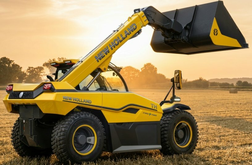 New Holland hybrid Telehandler<br>IMAGE SOURCE: New Holland Agriculture