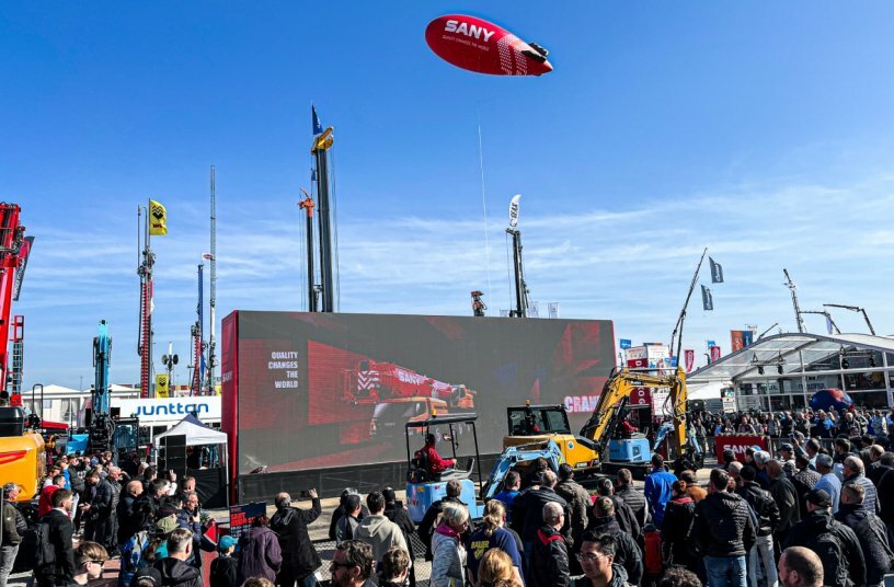 Starker Auftritt, neue Partnerschaften und volles Haus – SANY ist in Europa angekommen<br>BILDQUELLE: SANY Europe GmbH