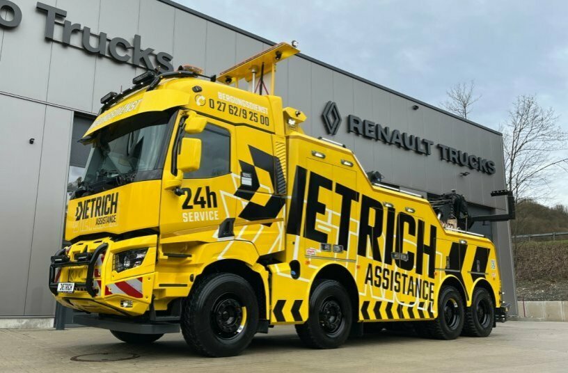 Innovation at the roadside: Renault Trucks K sets new standards in the towing and recovery sector<br>IMAGE SOURCE: Renault Trucks Deutschland