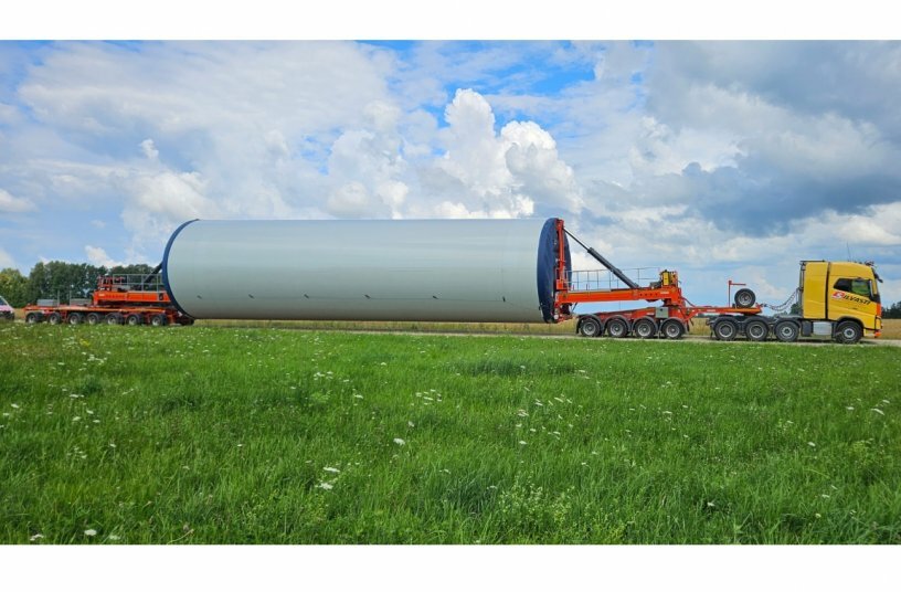 Silvasti on the new Mega Windmill Trailer XXL: Even more stable than expected<br>IMAGE SOURCE: Nooteboom Trailers B.V.