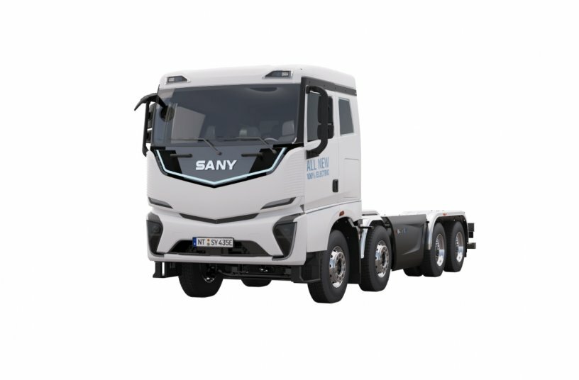 SANY eTruck e435.<br>IMAGE SOURCE: SANY