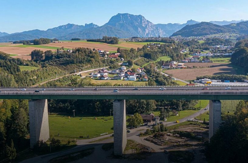 Aurach Bridge<br>IMAGE SOURCE: ASFINAG; Doka GmbH