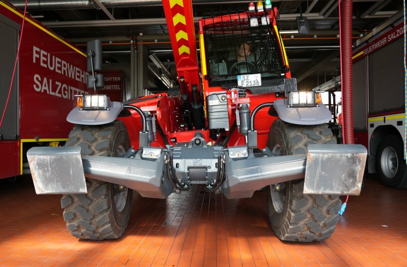 Abstützungen SV NA<br>BILDQUELLE: Merlo Deutschland GmbH