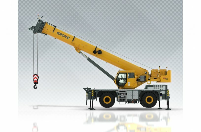 The Grove GRT780 rough-terrain crane.<br>IMAGE SOURCE: THE MANITOWOC COMPANY, INC.