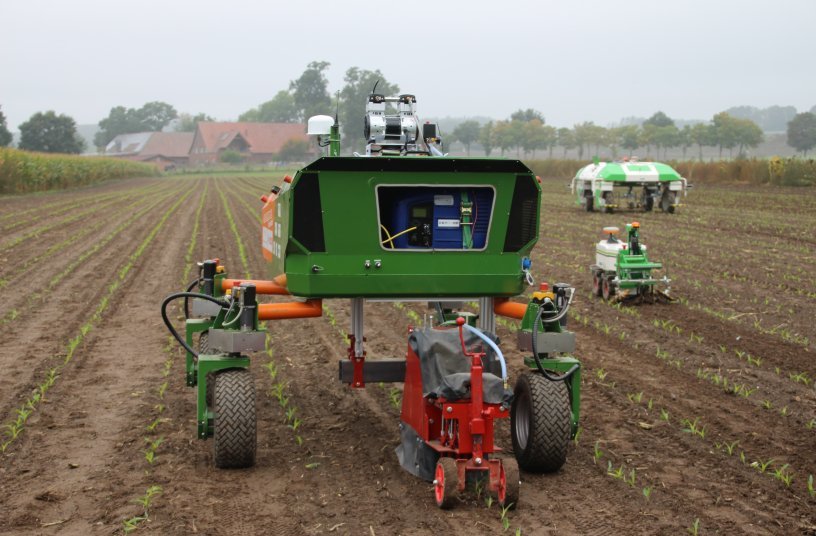 Auf Basis innovativer Agrartechnologie erforscht das Projekt Agri-Gaia den Einsatz von KI in der Landwirtschaft. <br> Bildquelle: Agrotech Valley |Experimentierfeld Agro-Nordwest 