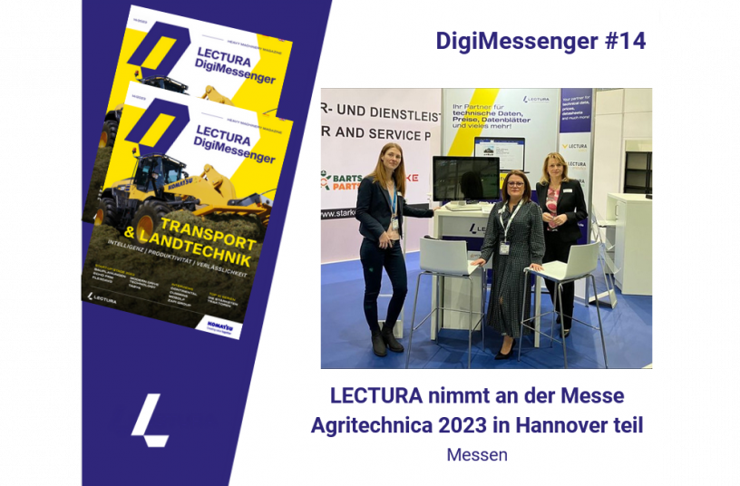 LECTURA nimmt an der Messe Agritechnica 2023 in Hannover teil<br>BILDQUELLE: LECTURA Press