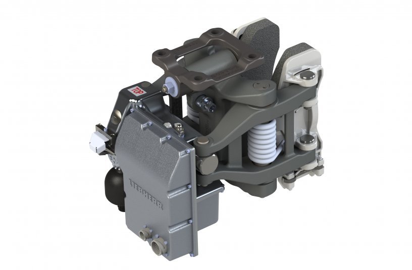 Ready for serial application – the air-free brake system of Siemens Mobility and its key component, the air-free brake actuator developed by Liebherr in close cooperation with Siemens Mobility.<br>IMAGE SOURCE: Liebherr-International Deutschland GmbH