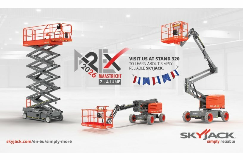 Skyjack Bringing New Scissor Lifts and Articulating Booms to 2026 APEX & IRE<br>IMAGE SOURCE: Skyjack Inc.