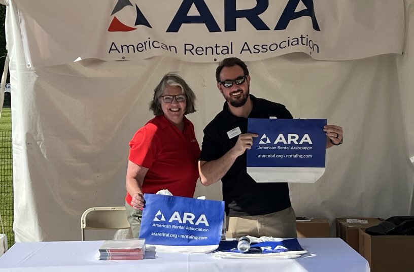 ARA was one of 17 partner organizations that helped to tell the construction industry story at AEM’s event.<br>IMAGE SOURCE: The American Rental Association