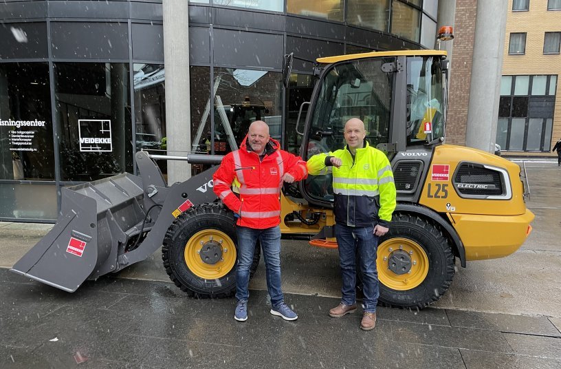 Are Ellefsrud, Veidekke and Kenneth Hansen, Volvo Maskin Norway <br> Image source: Volvo Construction Equipment