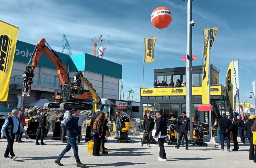 MB Crusher Demo Area at bauma 2025 <br>IMAGE SOURCE: MB Crusher