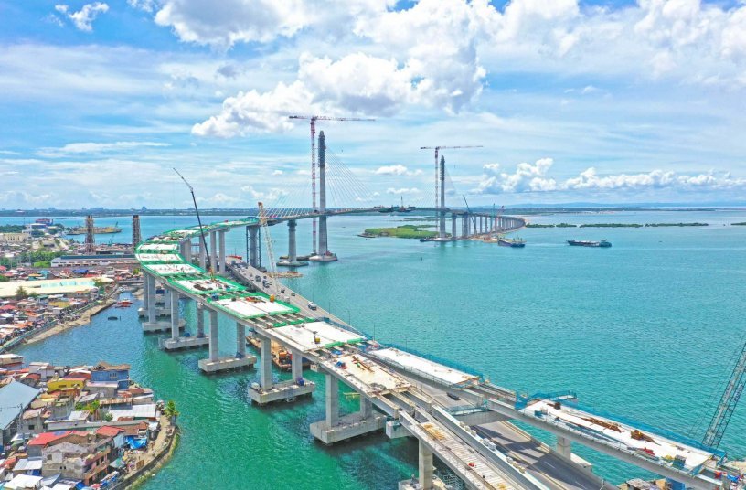 Bridge progress in August 2021 <br> Image source: COMANSA