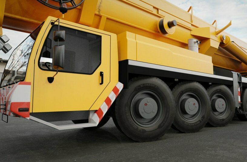 The MICHELIN X-CRANE 2 was developed for the special requirements of cranes.<br>IMAGE SOURCE: Michelin Reifenwerke AG & Co. KGaA