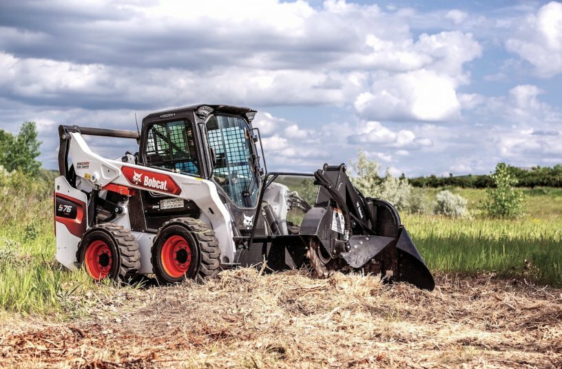 Bobcat S76 stump grinder<br>IMAGE SOURCE: Doosan Bobcat EMEA