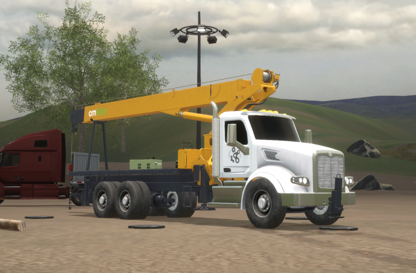Unique Boom Truck Simulator from CM Labs Accurately Replicates Machine Instability to Maximize Trainee Readiness for the Work Site<br>IMAGE SOURCE: CM Labs Simulations