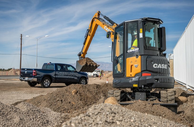 CASE CX42D Mini Excavator<br>IMAGE SOURCE: CASE Construction Equipment