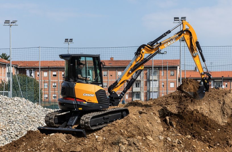CASE D-Series Mini-Excavator CX65D<br>IMAGE SOURCE: CASE Construction Equipment