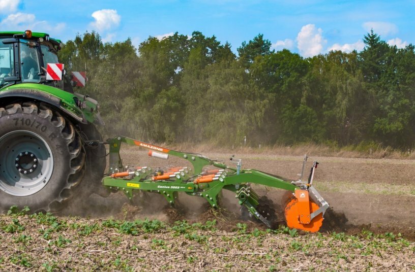  Die hohe Auslösekraft von bis zu 800 kg sorgt für eine gleichbleibende Arbeitstiefe. <br>BILDQUELLE: AMAZONEN-WERKE H. DREYER SE & Co. KG