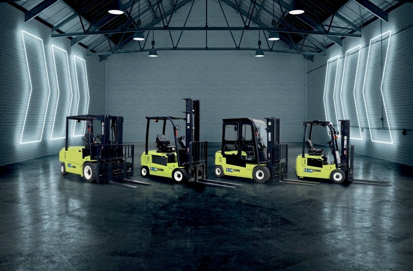 The Clark electric forklift truck series with lithium-ion technology<br>IMAGE SOURCE: CLARK Europe GmbH