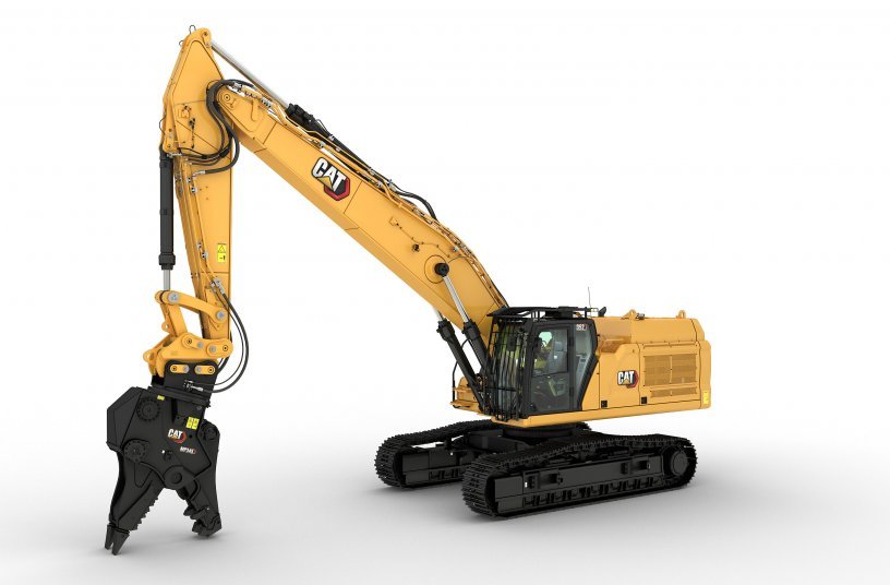 Cat 352 Straight Boom Excavator<br>IMAGE SOURCE: Caterpillar UK Ltd.