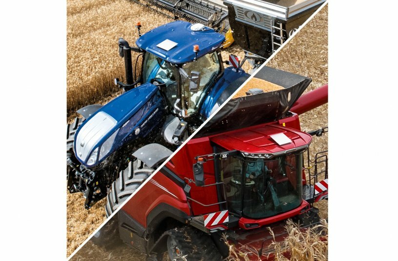 CNH brands New Holland and Case IH<br>IMAGE SOURCE: CNH Industrial NV