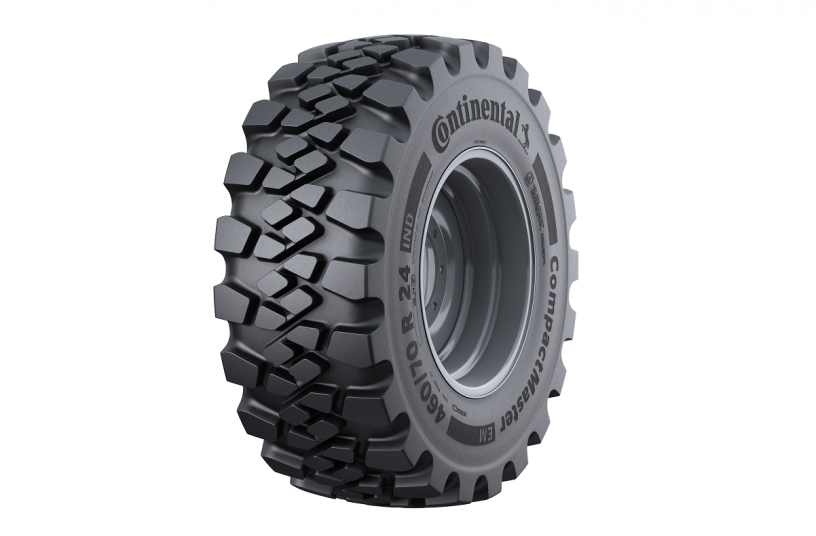 Continental CompactMaster EM: New loader tyre launched for the construction industry. <br>Image source: Continental AG