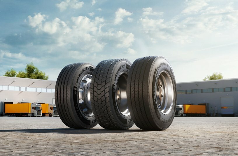 Mit der Einführung des Conti Hybrid HT 5 komplettiert Continental die Hybrid‑Reifenfamilie der Generation 5 für den regionalen Gütertransport. <br>BILDQUELLE: Continental