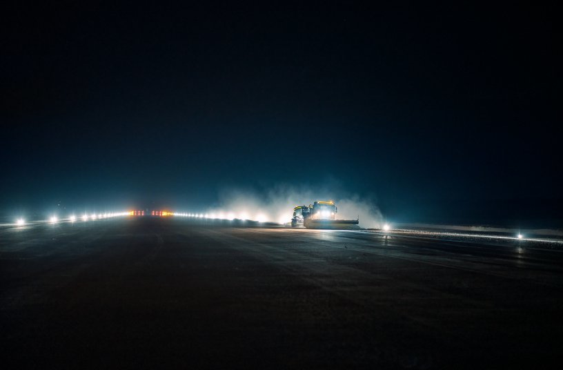 Skellefteå Airport relies heavily on RS 400 runway sweepers to ensure safe landings and departures in otherwise prohibitive conditions.<br>IMAGE SOURCE: AB Volvo Penta