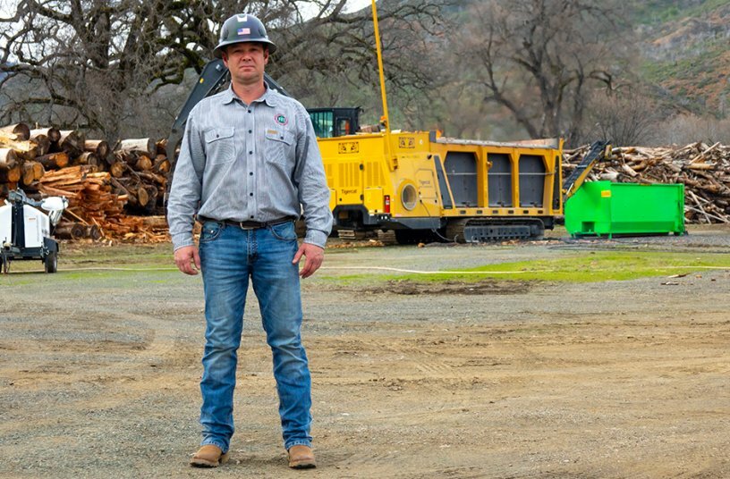 Dan Falk, owner of Falk Forestry.<br>IMAGE SOURCE: Tigercat