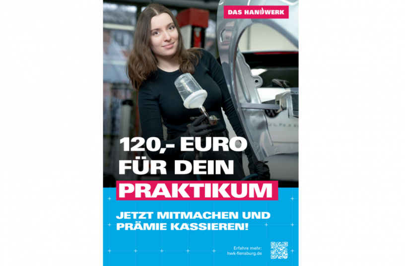 Jetzt Prämie für ein freiwilliges Ferienpraktikum sichern!<br>BILDQUELLE: Handwerkskammer Lübeck