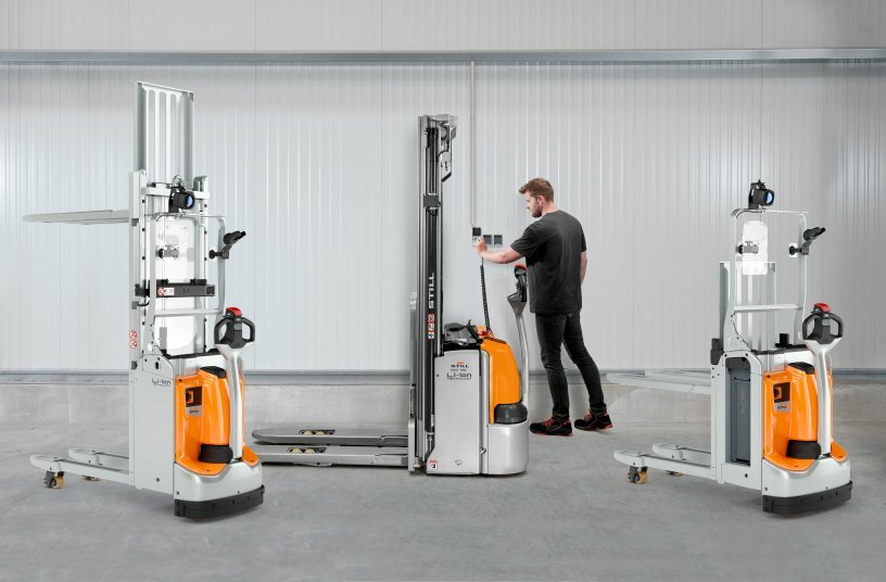 Dank des modularen Konzepts derXcellence Line können Kunden nebeneiner Vielzahl an Ausstattungs- undZubehöroptionen auch zwischenverschiedenen Sicherheitsfeaturesund unterschiedlichenEnergiesystemen wählen.<br>BILDQUELLE: STILL
