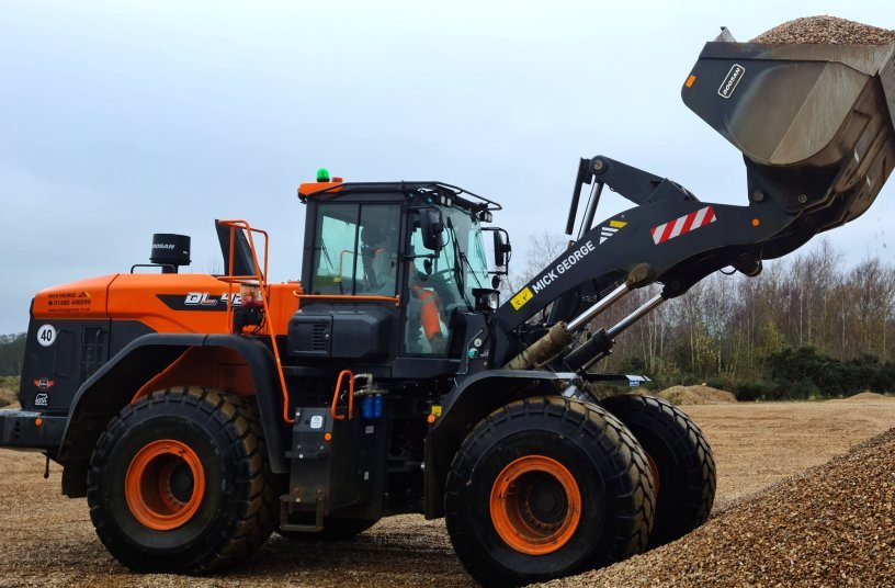 Mick George Group Buys UK's First Doosan DL-7 Wheel Loaders