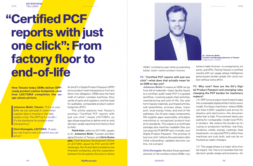 Telusio: From transparency to transformation<br>IMAGE SOURCE: LECTURA GmbH