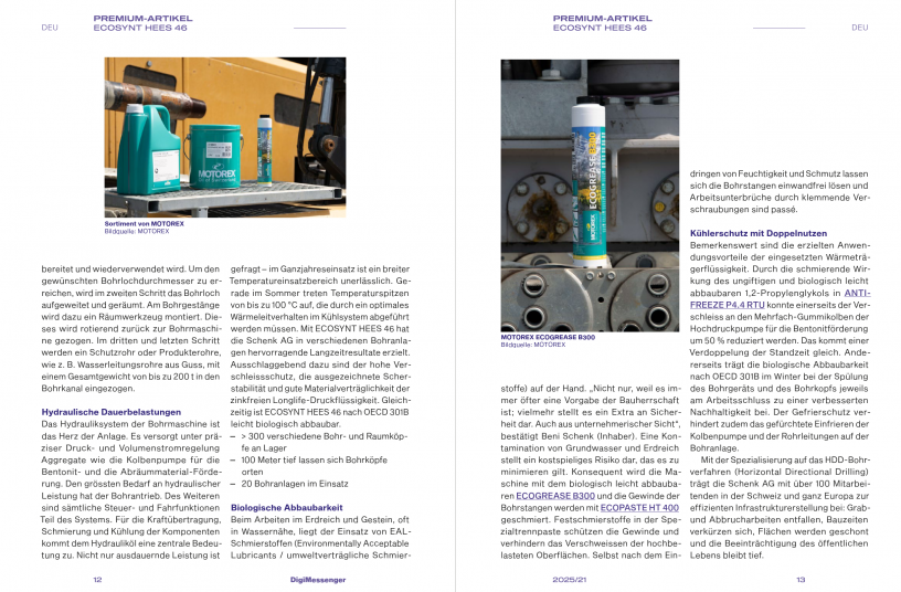 MOTOREX in the DigiMessenger<br>IMAGE SOURCE: LECTURA GmbH