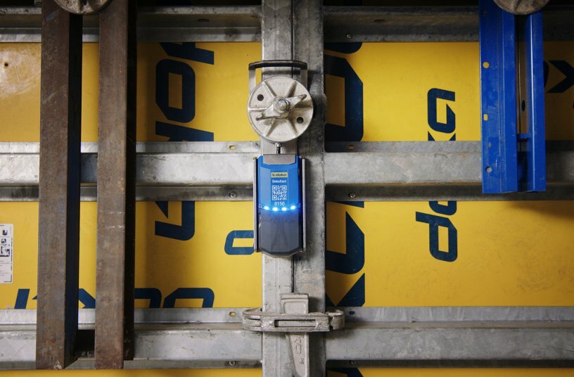 Der DokaXact Load-Sensor dient zur präzisen Überwachung der Schalungslast in Echtzeit.<br>BILDQUELLE: © Doka