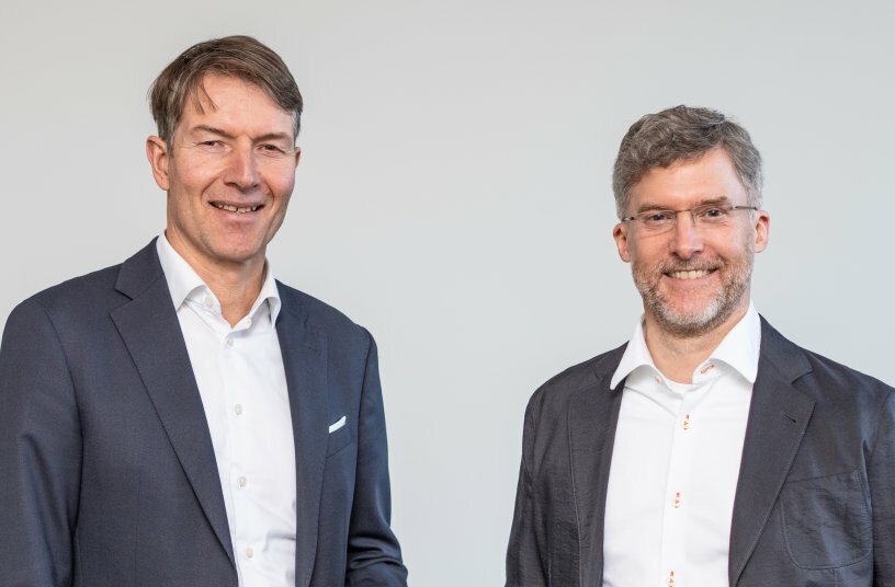 Christian Dreyer and Dr. Justus Dreyer (Chairman of the Management Board/owner of the Amazone Group)<br>IMAGE SOURCE: AMAZONEN-WERKE H. DREYER SE & Co. KG