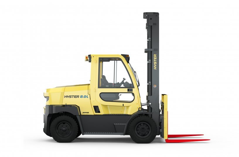 Hyster 8.0L side view <br> Image source: Hyster Europe