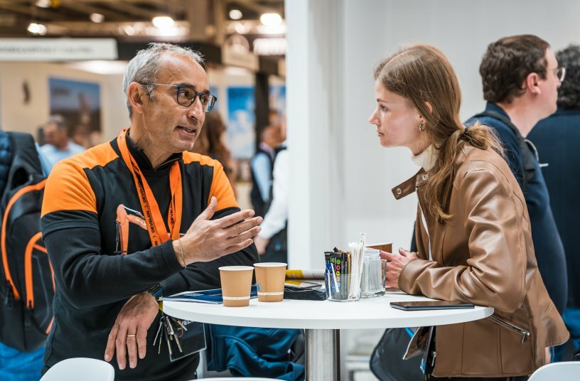 Giuseppe Santo spoke about Develon’s Series 9 excavators, award-winning E-Stop technology, and the future of safety and innovation.<br>IMAGE SOURCE: LECTURA GmbH