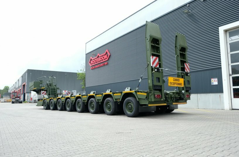 Nooteboom and Rheinmetall introduce advanced 8-axle defence trailer at EUROSATORY