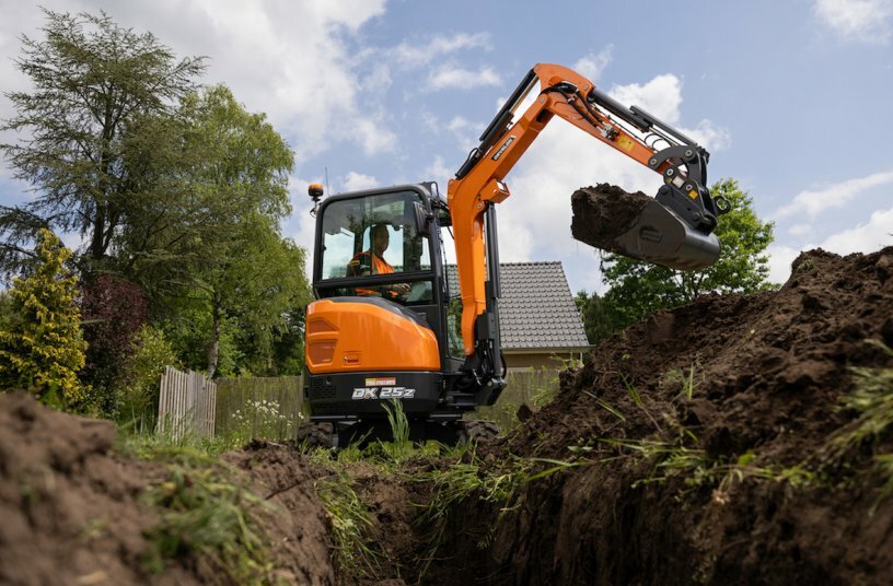 DEVELON DX25Z-7 Mini Excavator<br>IMAGE SOURCE: DEVELON