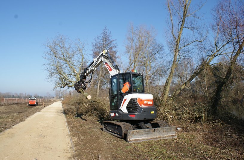 Bobcat E55z HTC<br>IMAGE SOURCE: Doosan Bobcat EMEA