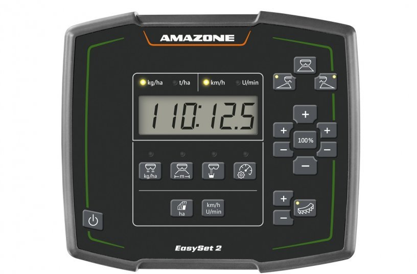 Each button on the EasySet 2 operating computer has its own function. This makes operation very simple for the user and, at the same time, extremely comfortable. <br> Image source: AMAZONEN-WERKE H. DREYER SE & Co. KG