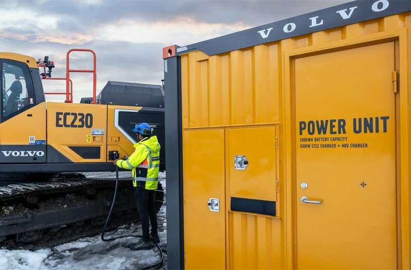 Volvo CE führt den mittelgroßen EC230 Electric in Deutschland ein<br>BILDQUELLE: Volvo Construction Equipment