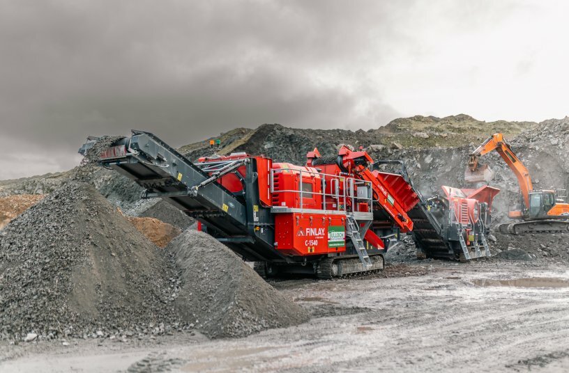 Also running in the demonstration area will be the C-1540+ cone crusher and J-1170+ jaw crusher<br>IMAGE SOURCE: Finlay