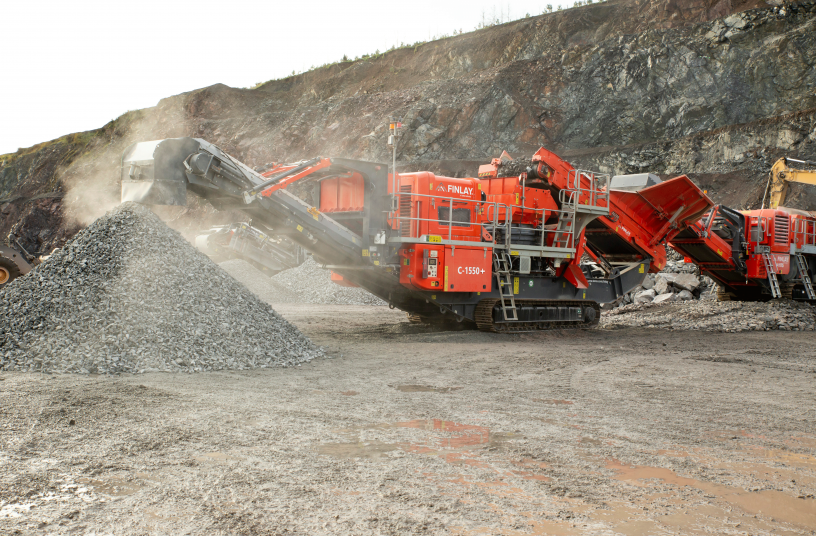 Finlay C-1550+ Tracked Cone Crusher<br>IMAGE SOURCE: Finlay a Terex Brand